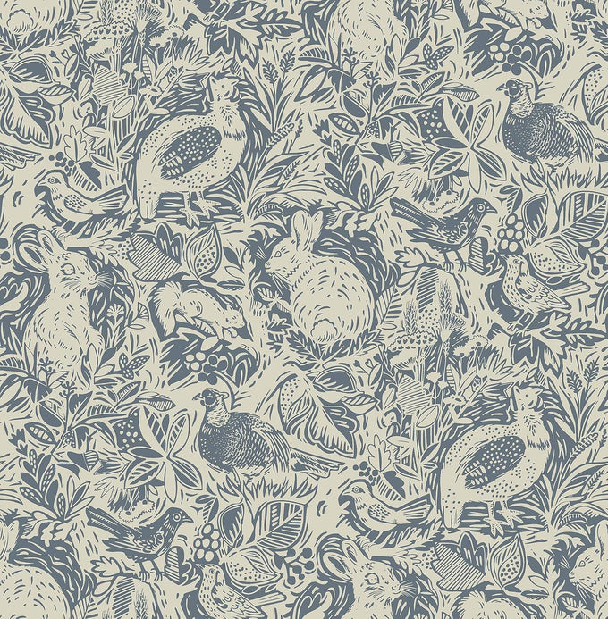 NuWallpaper Blue Terrene Peel and Stick Wallpaper, Blue Abstract Removable Contact Paper for Walls, Self Adhesive Wall Covering for Bedroom Living Room Accent Wall