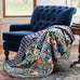 Levtex Home - Night Garden Quilt Set - King Quilt and Two King Shams - Bold Floral - Navy Red Pink Green Ochre White - Quilt (106x92in.) and Shams (20x36in.) - Reversible - Cotton