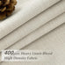 Thick Linen Sand Beige Black Out Curtains 96 Inch Long for Living Room, Elegant Pinch Pleated Room Darkening Cream Curtain & Drapes 40x96 Length for Bedroom Privacy Insulated Windows Burg 2 Panels Set