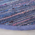SAFAVIEH Rag Rug Collection Area Rug - 6' Round, Purple & Multi, Handmade Boho Stripe Cotton, Ideal for High Traffic Areas in Living Room, Bedroom (RAR121D)