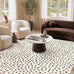 Abani Neutral Collection Cream Area Rug 4' x 6' for Living Room, Bedroom - Modern Design - Durable & Easy to Clean