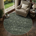 JOOJA 8x10 Dark Brown Vintage Soft Low Pile Non Slip Boho Washable Area Rug
