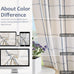 Cornflower Blue Plaid Pinch Pleated Semi Sheer Curtain, 40"Wx108"Lx2