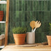 Smart Tiles Peel and Stick backsplash, Stacked Forest Green, 11.43"x9"