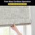 UNISHADES No Drill Cordless Roman Shades, 34×64 in, Room Darkening Beige