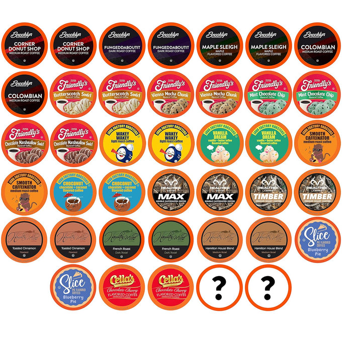 Two Rivers Coffee Pods Compatible with K Cup Brewers Including 2.0, Assorted Flavored Coffee 100 Count