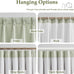 WEST LAKE Soft Green Pinch Pleated Light Filtering Curtains 90 Inches Long