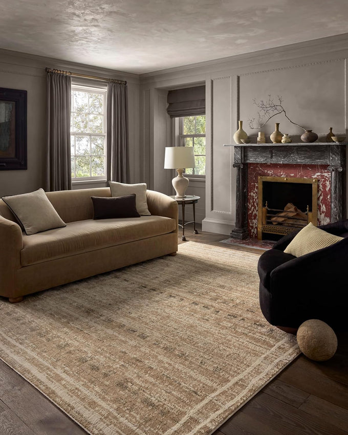 Loloi Jeremiah Brent Bleecker Khaki/Natural 4'-0" x 6'-0" Accent Rug