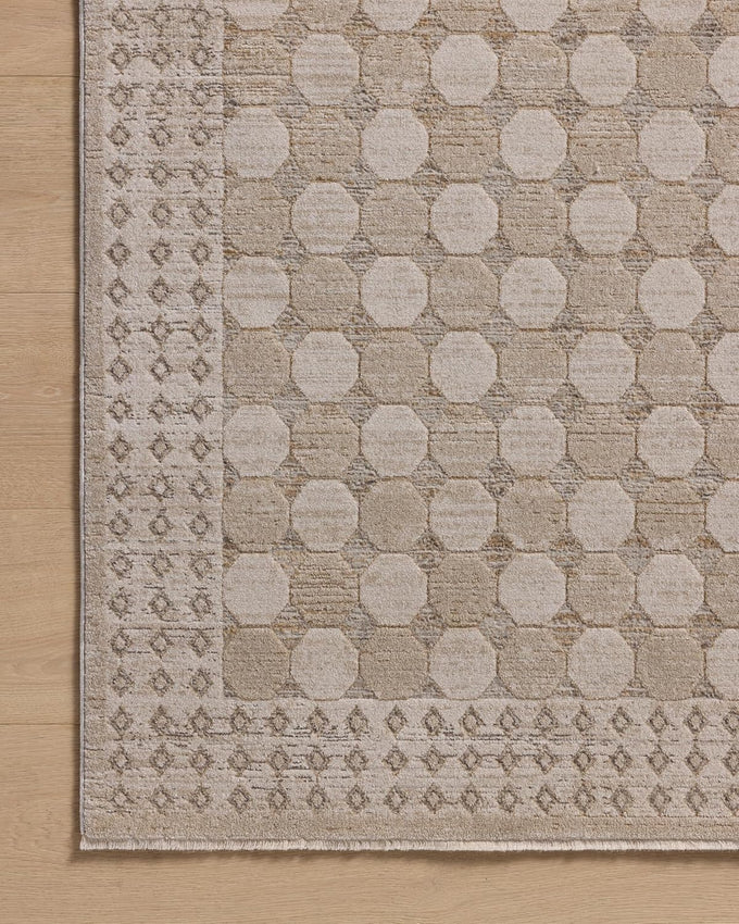 Loloi Amber Lewis Cali Collection CIL-01 Taupe/Natural 3'-6" x 5'-6", .25" Pile Height, Accent Rug
