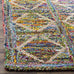 SAFAVIEH Nantucket Collection Accent Rug - 3' x 5', Multi, Handmade Boho Abstract Diamond Cotton, Ideal for High Traffic Areas in Entryway, Living Room, Bedroom (NAN440A)