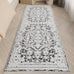 Vintage Runner Rug Non Slip for Hallway Bathroom Kitchen 3x10 ft, Ultra Soft Boho Carpet Runner with Low Pile Design Machine Washable Runner Rugs for Entryway Laundry Living Room (Black)