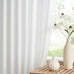 Vision Home White Pinch Pleated Semi Sheer Curtains 60Wx90Lx1