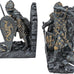 Design Toscano Arthurian Knight Bookends,Grey Stone,8 Inch, Set of Two