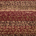 VHC Brands 69418 Cider Mill Jute Collection 27 x 48 Inch Country Braided Oval Entryway Area Rug with Non Slip Pad, Burgundy and Tan