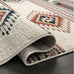 Abani Multicolor Southwestern Design 2'6" x 6' (3x6) Area Rug - Non-Shed Orange, Grey & Beige Tribal Pattern Dining Room Carpet Rugs