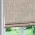 Cordless Linen Roman Shades, Natural Custom Fabric Room Darkening Roman Window Shades Blinds for Doors, French Doors, Kitchen Windows, Bathroom Windows