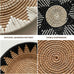 Woven Basket Wall Decor Set of 10, Decorative Wall Plates