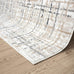 Abani Grey Area Rug for Living Room, Bedroom - Crosshatch Pattern- 4' x 6' -Durable & Easy to Clean