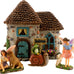 PRETMANNS Fairy Garden House Kit for Outside - Pinecone, 2 Fairies & Sign
