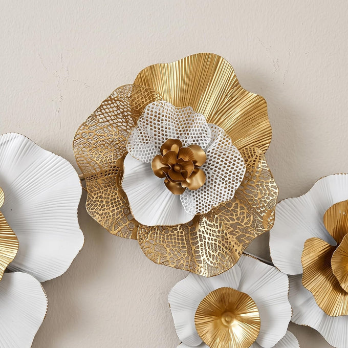 Tevqemi Large 3D Metal Wall Decor, Nature-Inspired Design