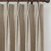 NICETOWN PRO 40x108 Natural 100% Full Blackout Faux Linen Curtains, Set of 2 Panels, 6cm High Temperature Pleated Back Tab Drapes for Living Room, Thermal Insulated Window Treatments, Elegant Style