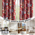MYSKY HOME Floral 95% Blackout Curtains 108 inches Length 2 Panels Set Black Out Thermal Insulated Privacy Protect Vintage Spring Window Treatment Grommet Top for Living Room, 2 Pcs, Terracotta
