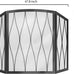 Kingson Childproof Fireplace Screen 3- Panel Modern Handcrafted Wrought Iron Foldable Metal Mesh, Heavy Duty Decorative Fireplace Spark Guard Cover for Living Room Home Decor Black Finish