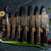 Yatoshi Professional Kitchen Knife Set, 15 Pieces, High Carbon Stainless Steel, Ergonomic Handle