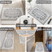 Vintage Runner Rug Non Slip for Hallway Bathroom Kitchen 3x10 ft, Ultra Soft Boho Carpet Runner with Low Pile Design Machine Washable Runner Rugs for Entryway Laundry Living Room (Black)