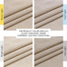 NICETOWN Thick Linen Semi Sheer Light Filtering Curtains, Back Tab/Rod Pocket with Pleat Tape Privacy Added Window Treatments for Bedroom/Farmhouse, Angora, W52 x L95, 2 Panels