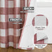 MYSKY HOME Terracotta Plaid Blackout Curtains for Bedroom and Living Room