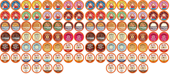 Coffee Pod Variety Packs Medium Roast Sampler, Assorted, Compatible with 2.0 K-Cup Brewers, Variety Pack, 120 Count (Pack of 1)