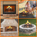 Jusgym Fireplace Grate 24 in with 8 Support Legs and Fire Tongs & Poker