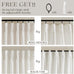 TWODRAPES 90 Inch Pinch Pleated Linen Textured Curtains 2 Panels, Natural