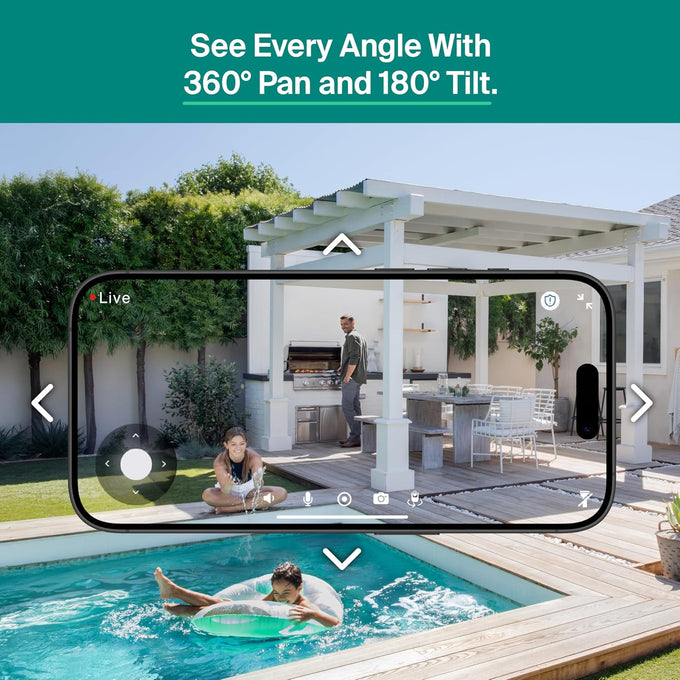 Arlo Essential Outdoor Pan Tilt Zoom Security Camera 2K Wired - 2-Cam