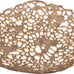 DeKulture Handmade Gold Amoeba Tray, 17 in Diameter — Decorative Centerpiece for Home Decor, Weddings & Holiday Tables