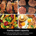 Ninja® Sizzle™ Indoor Grill & Griddle, 14'', 500°F, Grey/Silver, GR101