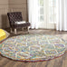 SAFAVIEH Nantucket Collection Accent Rug - 3' x 5', Multi, Handmade Boho Abstract Diamond Cotton, Ideal for High Traffic Areas in Entryway, Living Room, Bedroom (NAN440A)
