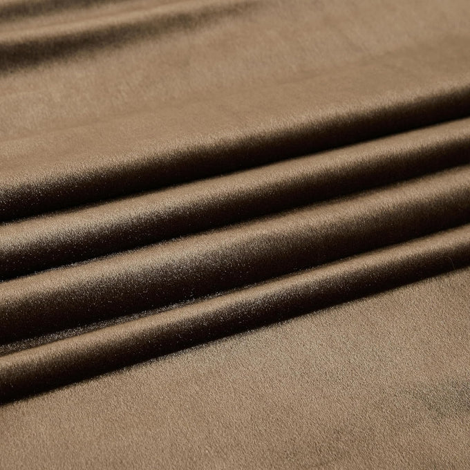 PRIMROSE Brown Velvet Curtains 108 inch Long for Living Room,Set of 2 Panels Blackout Rod Pocket Back Tab Window Treatment Room Darkening Heavy Decorative Curtains Drapes for Bedroom