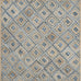 SAFAVIEH Cape Cod Collection Area Rug - 4' Square, Natural & Blue, Handmade Flat Weave Diamond Braided Jute & Denim, Ideal for High Traffic Areas in Living Room, Bedroom (CAP354A)