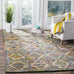 SAFAVIEH Nantucket Collection Accent Rug - 3' x 5', Multi, Handmade Boho Abstract Diamond Cotton, Ideal for High Traffic Areas in Entryway, Living Room, Bedroom (NAN440A)