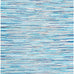 SAFAVIEH Rag Rug Collection Area Rug - 5' x 8', Turquoise & Multi, Handmade Boho Stripe Cotton, Ideal for High Traffic Areas in Living Room, Bedroom (RAR129C)