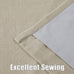 Kayne Studio Sand Linen Blend Pinch Pleated Full Blackout Curtains 108 Inch